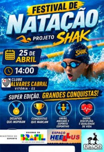 III Festival de Natação reúne mais de 120 jovens atletas e promove inclusão social