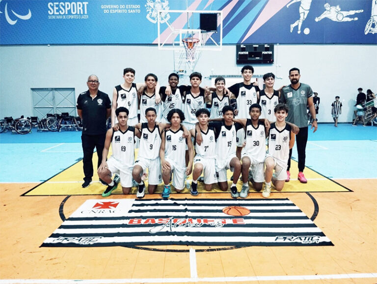 Álvares Cabral vence o CETAF no jogo 1 da Copa ES de Basquete 2025 Sub-15 Masculino