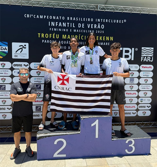 Atletas cabralistas se destacam no Campeonato Brasileiro Interclubes Infantil de Natação 2025