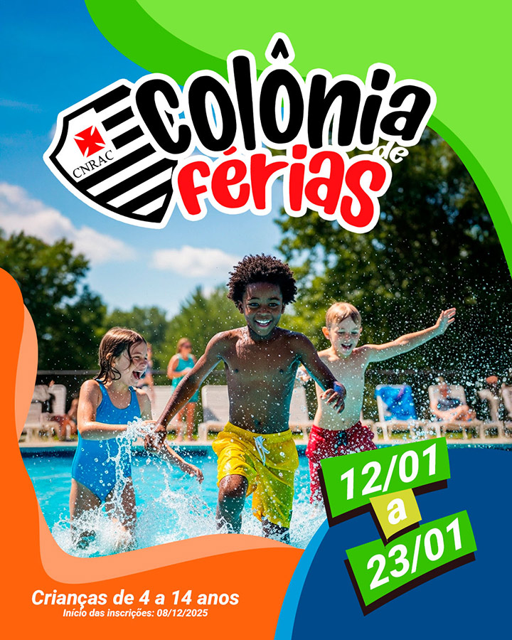 Colônia de Férias do Clube de Natação e Regatas Álvares Cabral abre inscrições para janeiro de 2026