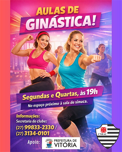 Clube Álvares Cabral abre inscrições para aulas de ginástica