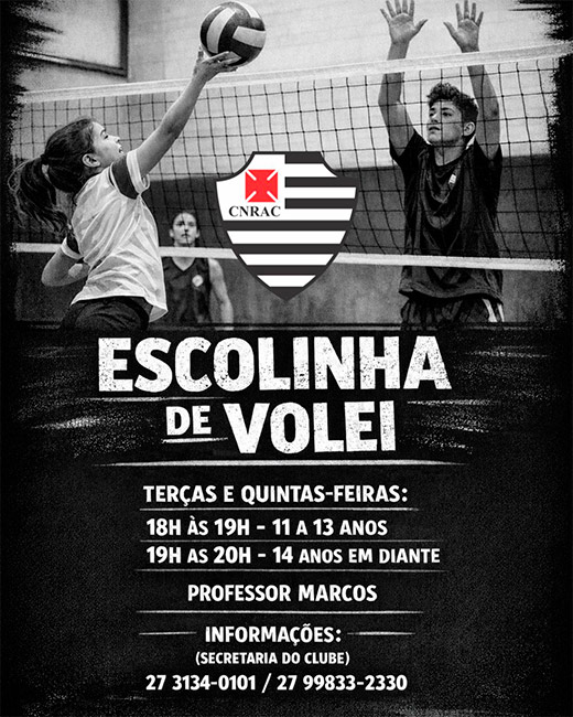 Álvares Cabral abre inscrições para escolinha de vôlei com turmas por faixa etária