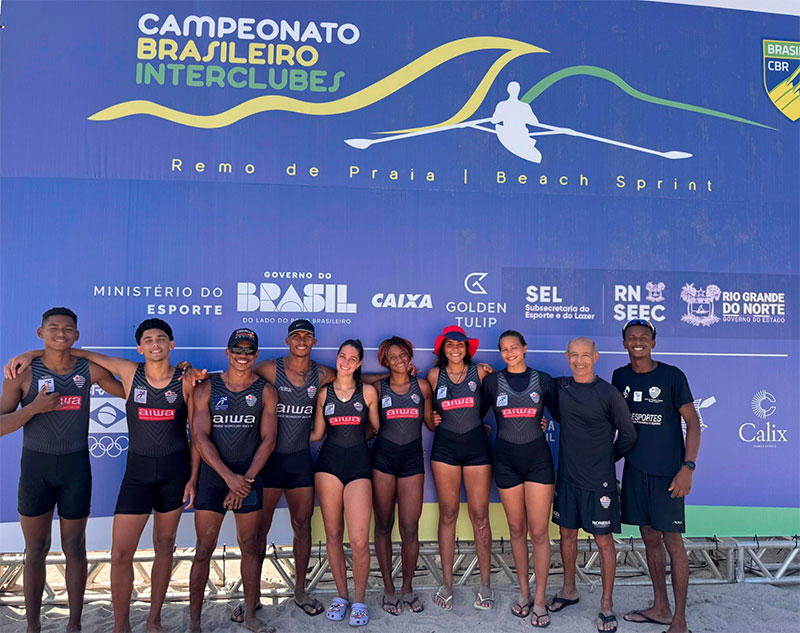 Álvares Cabral desembarca em Natal para Brasileiro e seletiva de remo de praia