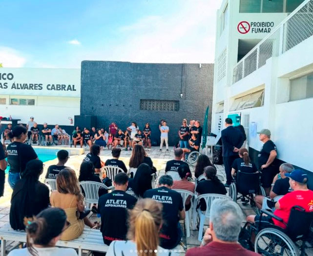 Álvares Cabral inaugura nova sala administrativa de natação e fisioterapia