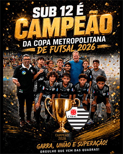 Sub-12 do Álvares Cabral conquista a Copa Metropolitana de Futsal 2026