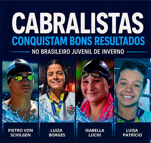 Natação: Álvares Cabral conquista resultados expressivos no Campeonato Brasileiro Juvenil de Inverno