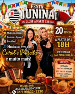Festa Junina do Álvares Cabral 2026 promete tradição, música e diversão para toda a família