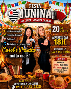 Festa Junina do Álvares Cabral 2026 promete tradição, música e diversão para toda a família